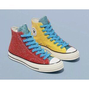 Converse Chuck Taylor All Star 70 Glitter Sneakers Unisex Mens 7.5 Lady 9.5
